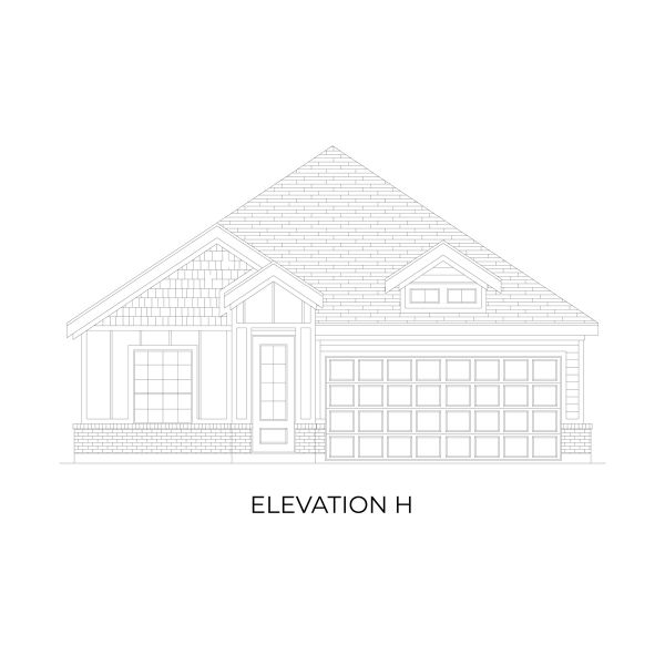 Representative rendering of the exterior for the Adams F - 50' Lot by First Texas Homes (Image 10).