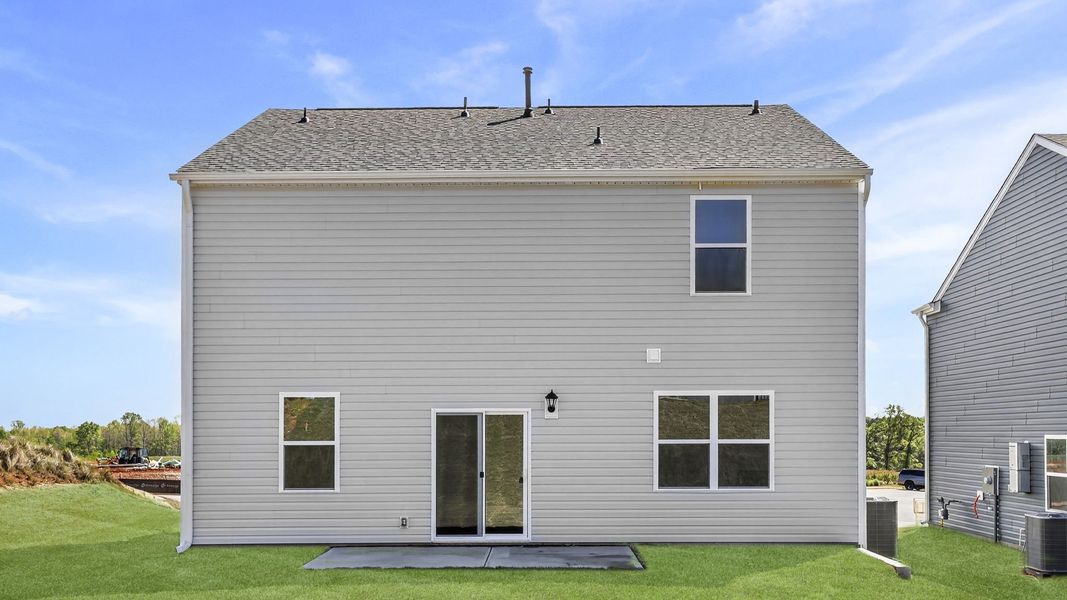Exterior details and patio area of a home in Hunters Ridge, Woodruff (Image 3).