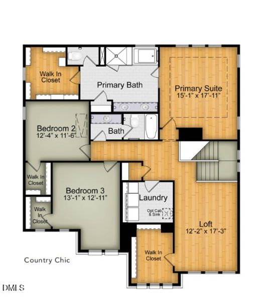 2D floor plan layout of this home in Stonewall, Hillsborough, NC (Image 21).