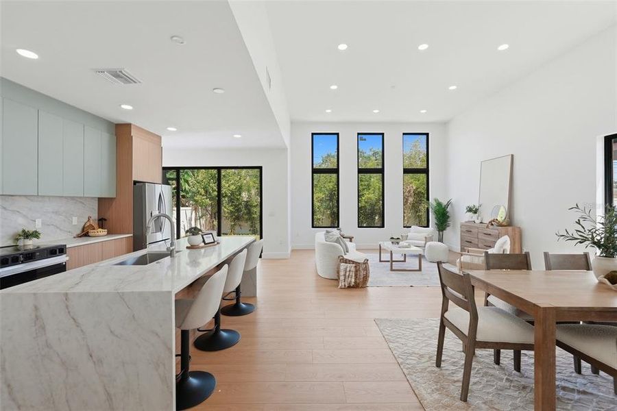 Furnished interior view inside a new home in , St. Petersburg (Image 6).