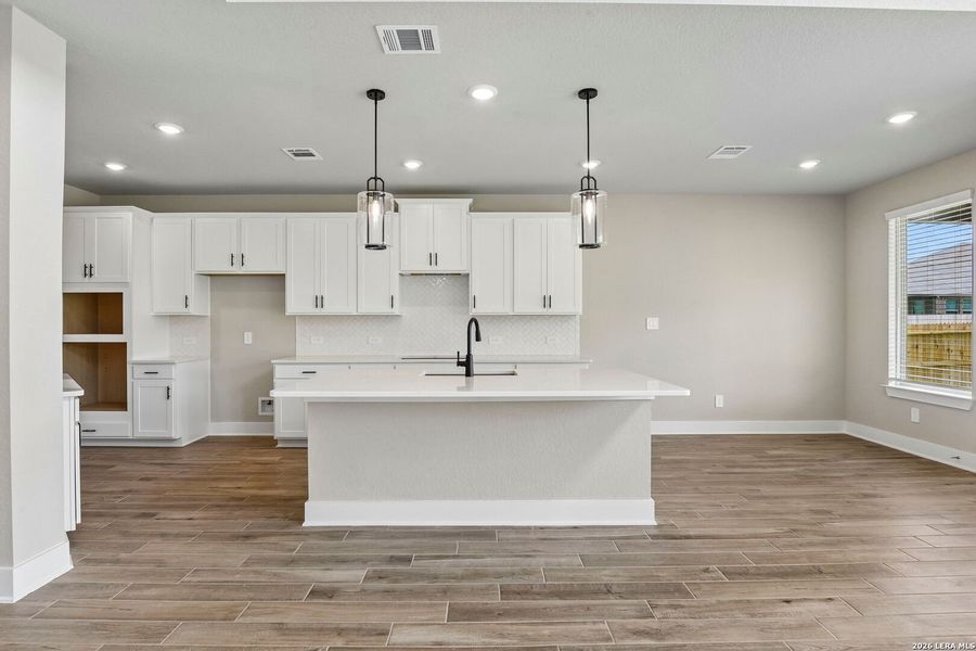 Furnished interior view inside a new home in Fox Falls, Boerne (Image 16). Furnished interior view inside a new home in Fox Falls, Boerne (Image 16).