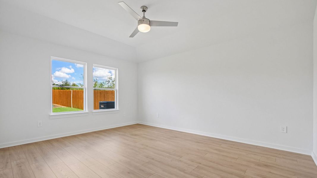 Spacious, unfurnished interior of a new home in Trails at Wildhorse, Austin (Image 22).