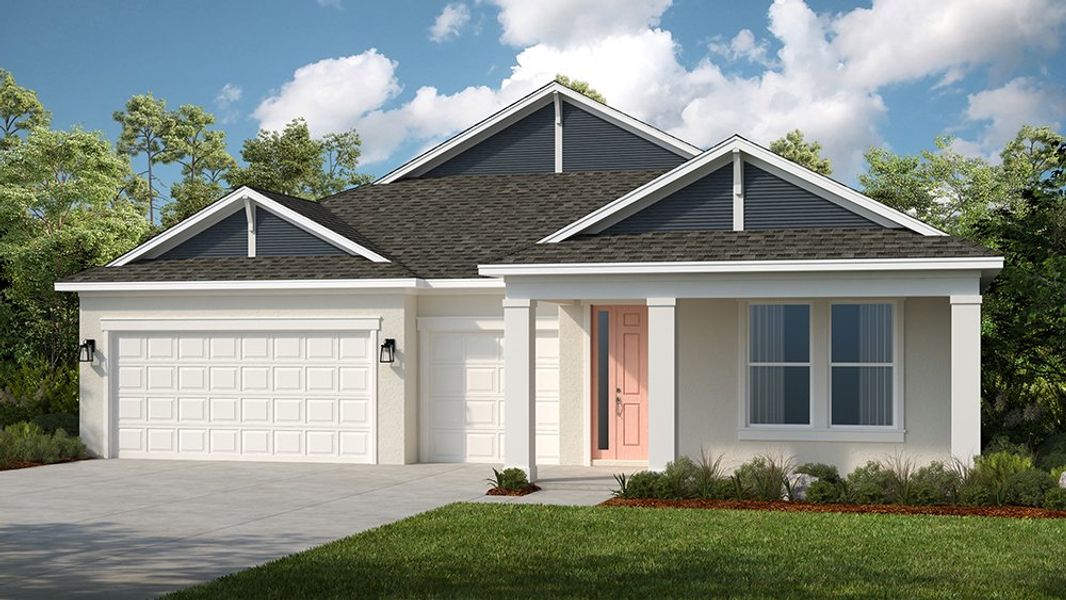 Representative exterior photo of a completed home built from the Bradley by Taylor Morrison in Coasterra Community Group Page, Palmetto, FL (Image 13).