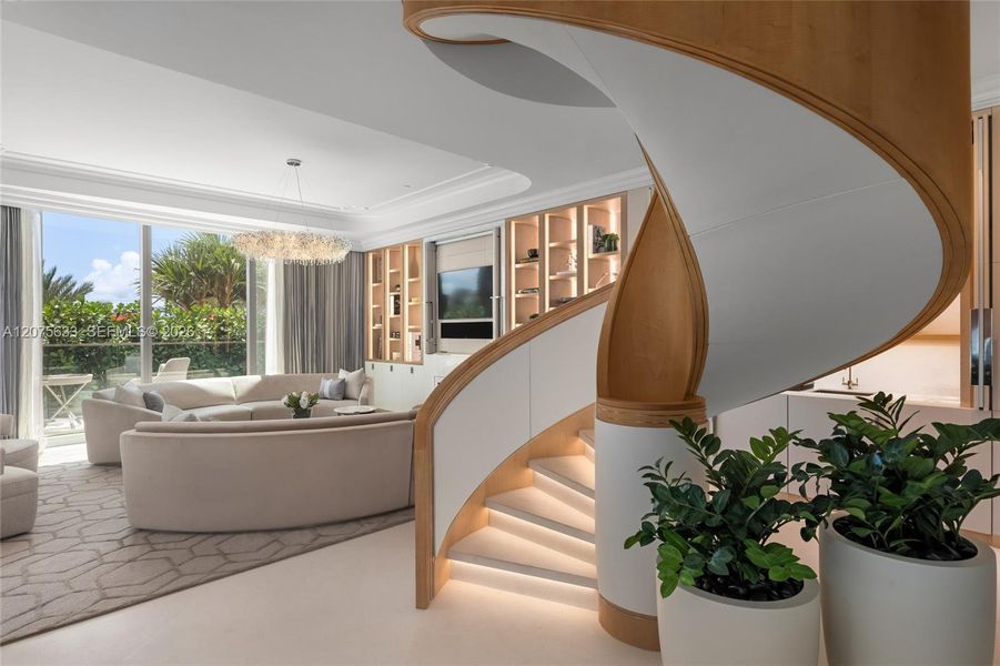Furnished interior view inside a new home in , Sunny Isles Beach (Image 10).