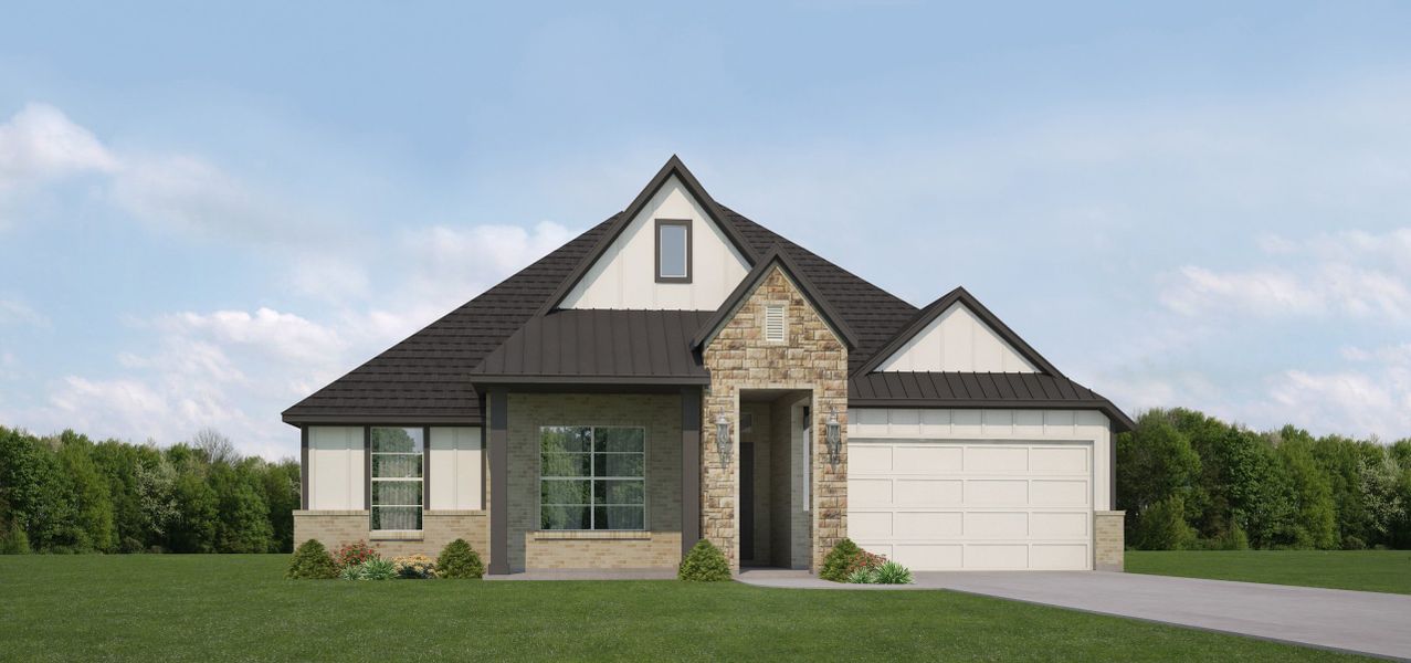 Representative exterior photo of a completed home built from the Micah by Our Country Homes in Parks of Aledo, Aledo, TX (Image 2). Representative exterior photo of a completed home built from the Micah by Our Country Homes in Parks of Aledo, Aledo, TX (Image 2).