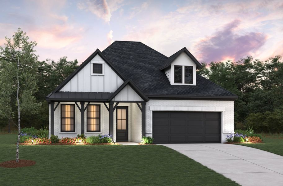 Representative exterior photo of a completed home built from the Crockett by Beazer Homes in Amira, Tomball, TX (Image 16).