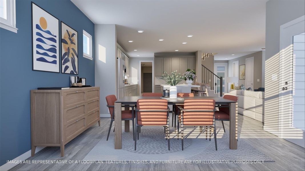 Furnished interior view inside a new home in La Segarra 40', Brookshire (Image 4).