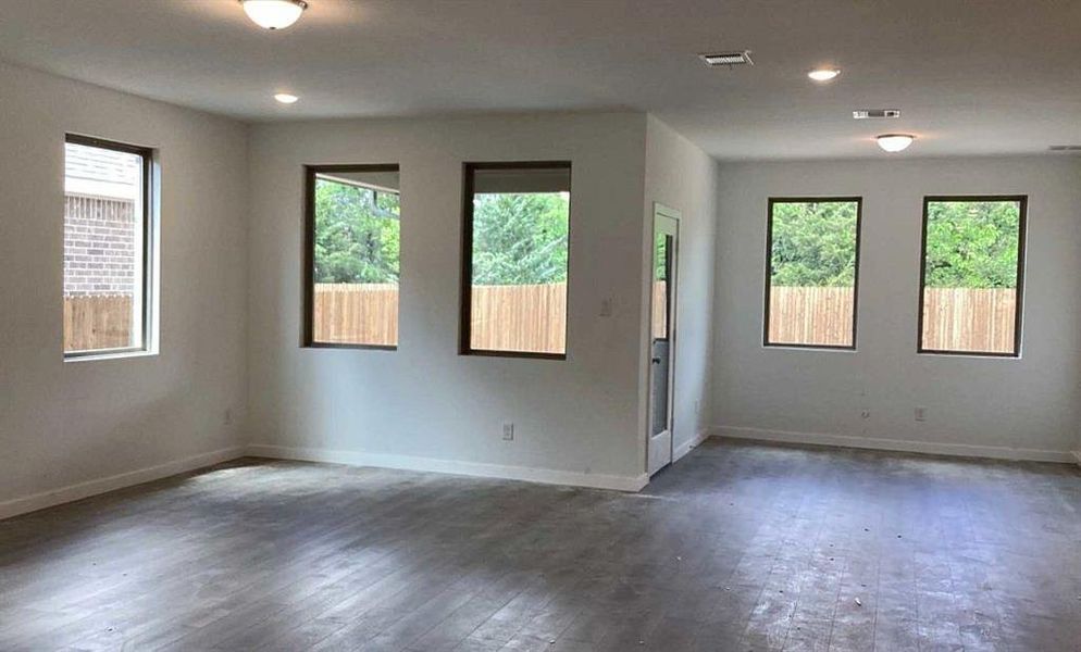 Open Living-Dining Room Construction Progress