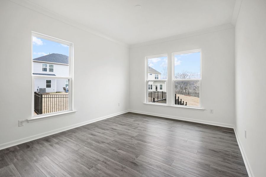 Spacious, unfurnished interior of a new home in Bryton, Huntersville (Image 42).