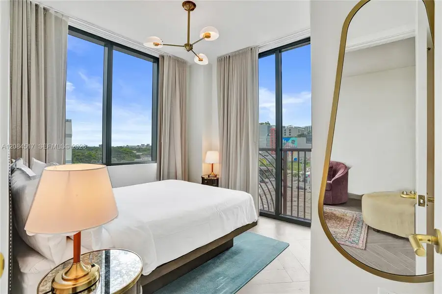 Furnished interior view inside a new home in , Miami (Image 9).