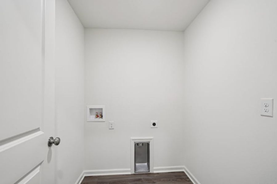 A room with white walls.