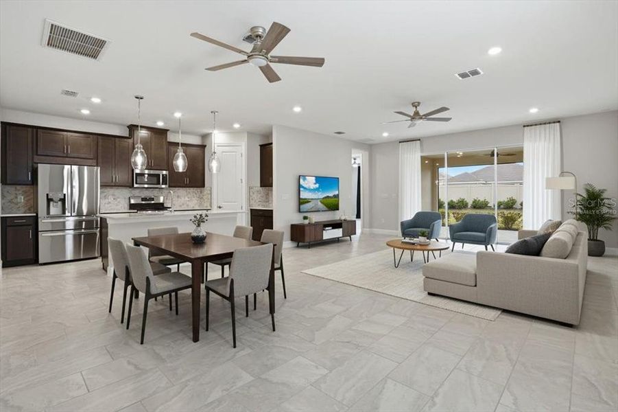 Furnished interior view inside a new home in , Palmetto (Image 5).