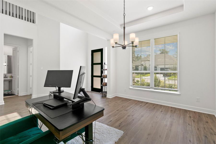 Dining room can be utilized as a 1st floor office/study