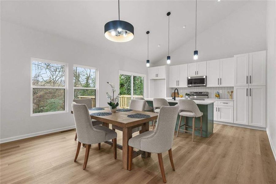 Furnished interior view inside a new home in , Atlanta (Image 15).