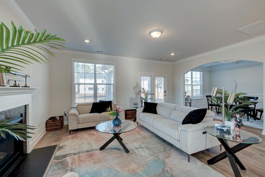 Furnished interior view inside a new home in Six Oaks, Summerville (Image 11). Furnished interior view inside a new home in Six Oaks, Summerville (Image 11).