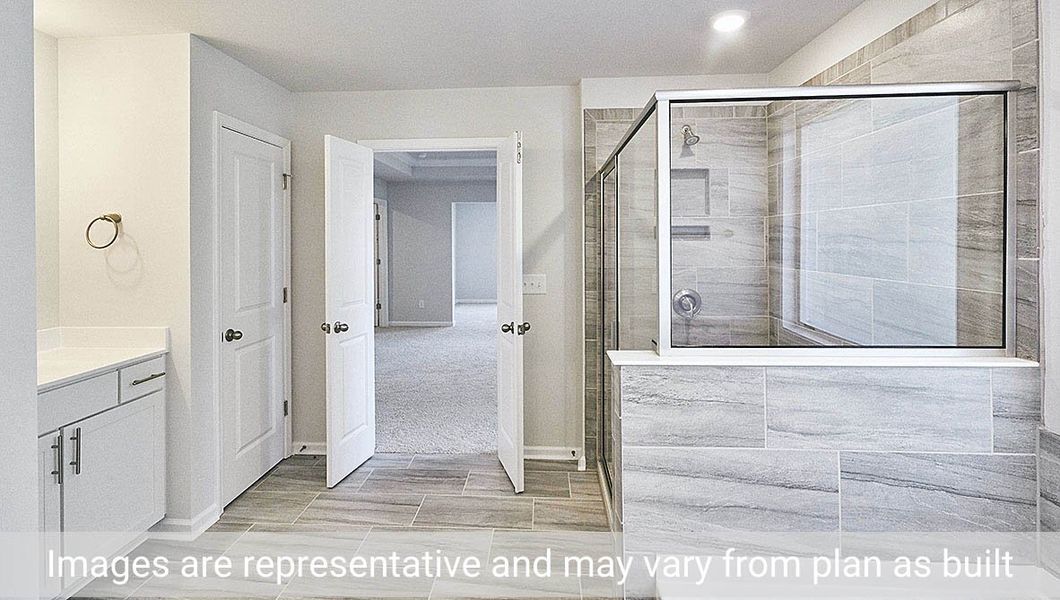 Furnished interior view inside a new home in The Manors at Winston Pointe, Clayton (Image 9).