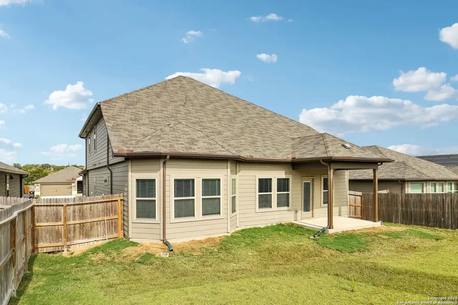 Exterior details and patio area of a home in Legendary Trails - Classic Series, Cibolo (Image 3). Exterior details and patio area of a home in Legendary Trails - Classic Series, Cibolo (Image 3).