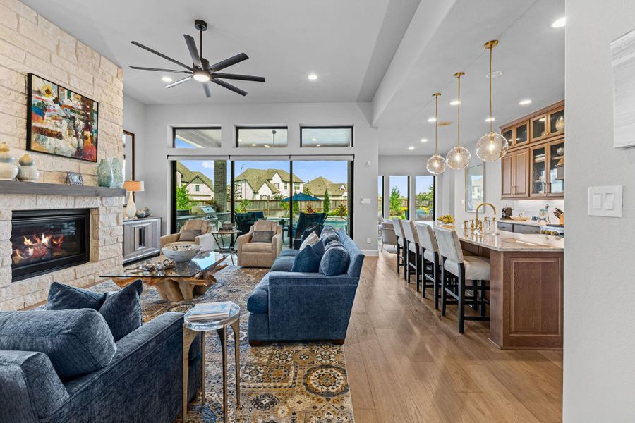 Furnished interior view inside a new home in , Fulshear (Image 11).