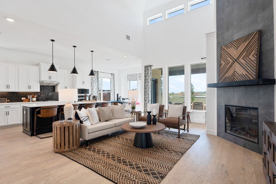 Furnished interior view inside a new home in Valencia on the Lake, Little Elm (Image 4).