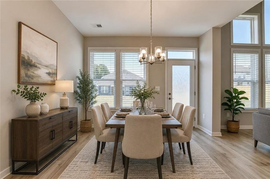 Furnished interior view inside a new home in The Reserve At Liberty Park, Braselton (Image 34).