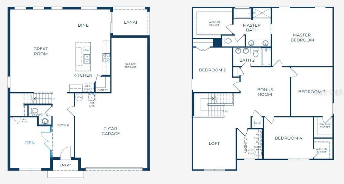 2D floor plan layout of this home in Deland, Deland, FL (Image 3). 2D floor plan layout of this home in Deland, Deland, FL (Image 3).