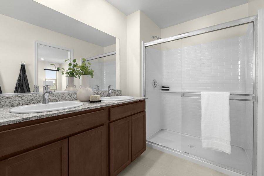 Representative furnished interior of a home built from the 1442 by KB Home in Enclaves at Tumamoc, Tucson (Image 12).