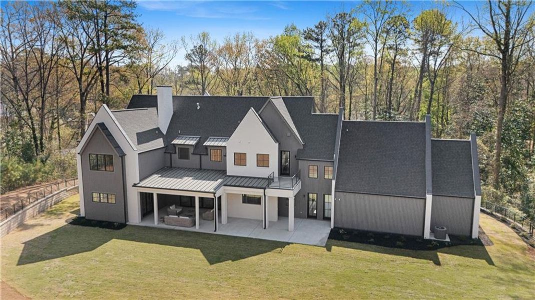 Front exterior of a new home in , Roswell, GA, highlighting curb appeal (Image 28).