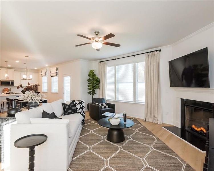 Furnished interior view inside a new home in Stratford Square, Lawrenceville (Image 27).