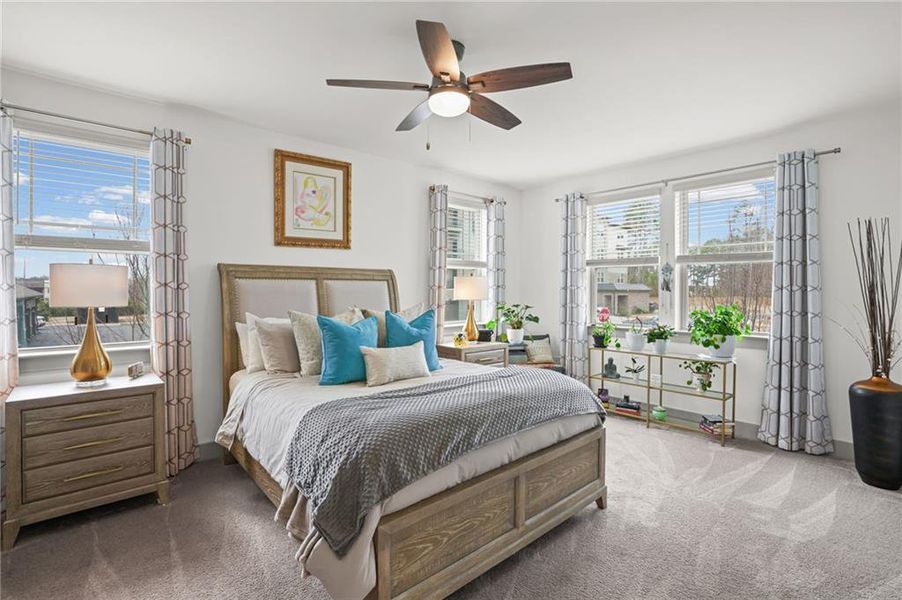 Furnished interior view inside a new home in Gatherings® at Herrington, Cumming (Image 30).
