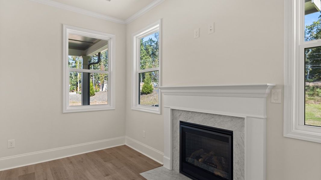 Representative unfurnished interior of a home built from the WINDSOR by D.R. Horton in Butner Estates, South Fulton (Image 44).