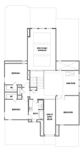 2D floor plan layout of this home in Windsong, Boerne, TX (Image 3). 2D floor plan layout of this home in Windsong, Boerne, TX (Image 3).