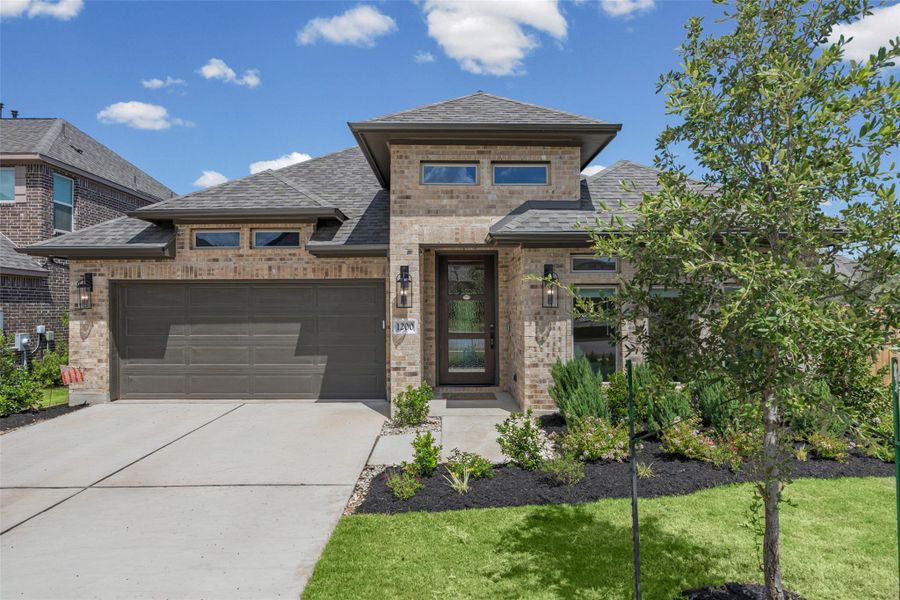 Front exterior of a new home in , Georgetown, TX, highlighting curb appeal (Image 2). Front exterior of a new home in , Georgetown, TX, highlighting curb appeal (Image 2).