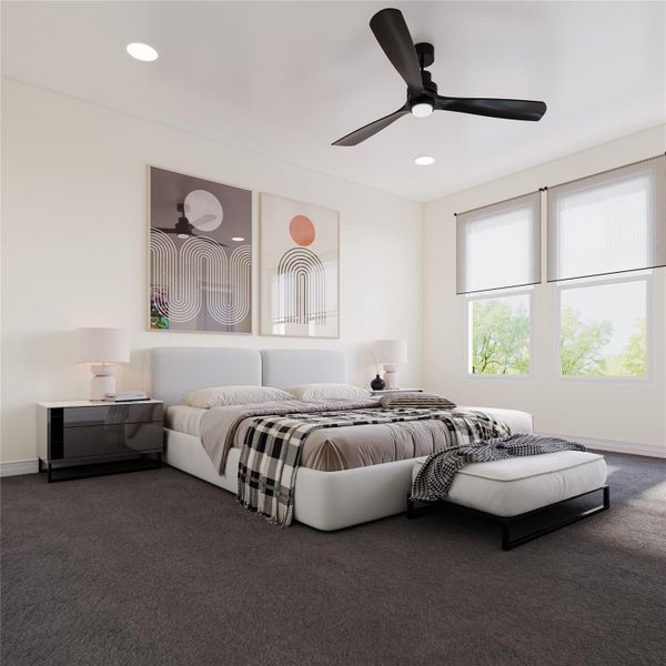 Furnished interior view inside a new home in , Houston (Image 3).