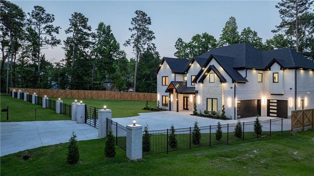 Front exterior of a new home in , Lawrenceville, GA, highlighting curb appeal (Image 30). Front exterior of a new home in , Lawrenceville, GA, highlighting curb appeal (Image 30).
