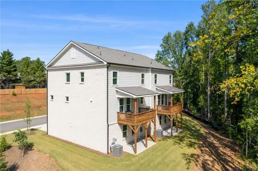 Exterior details and patio area of a home in , Suwanee (Image 3).