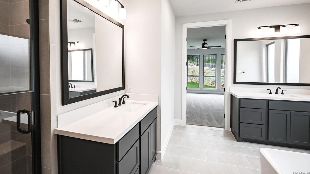 Furnished interior view inside a new home in Hidden Canyon, San Antonio (Image 9).