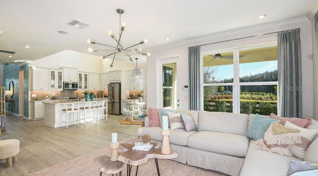 Furnished interior view inside a new home in The Waters at Center Lake Ranch, St. Cloud (Image 15).