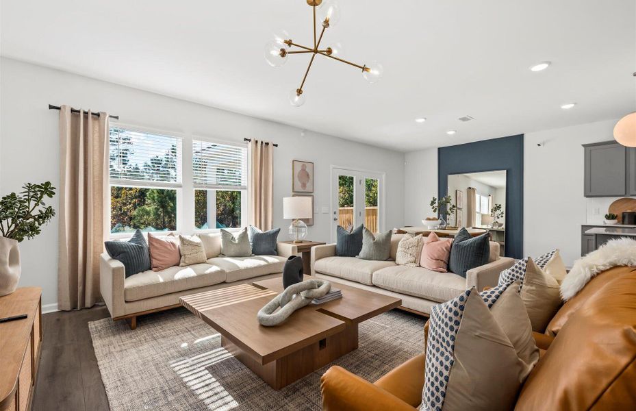 Furnished interior view inside a new home in , Summerville (Image 4).