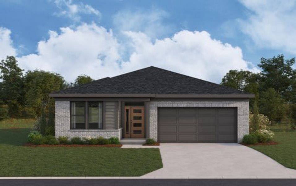 Representative exterior photo of a completed home built from the Amelia by Fischer Homes in Easton Park, Dallas, GA (Image 9).