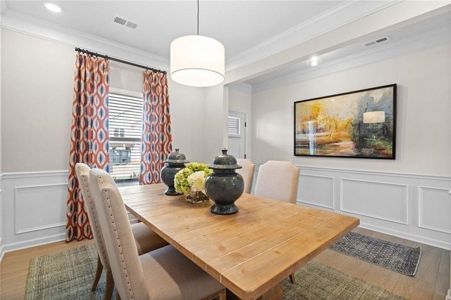 Furnished interior view inside a new home in The Stiles, Cartersville (Image 4).