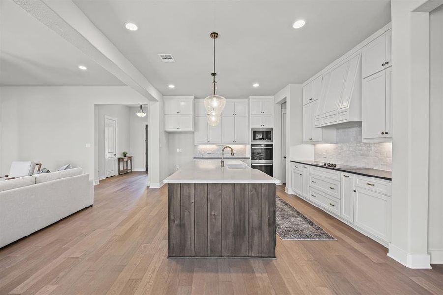 Furnished interior view inside a new home in Waterfall Ranch - 1 Acre Lots, Waxahachie (Image 12). Furnished interior view inside a new home in Waterfall Ranch - 1 Acre Lots, Waxahachie (Image 12).