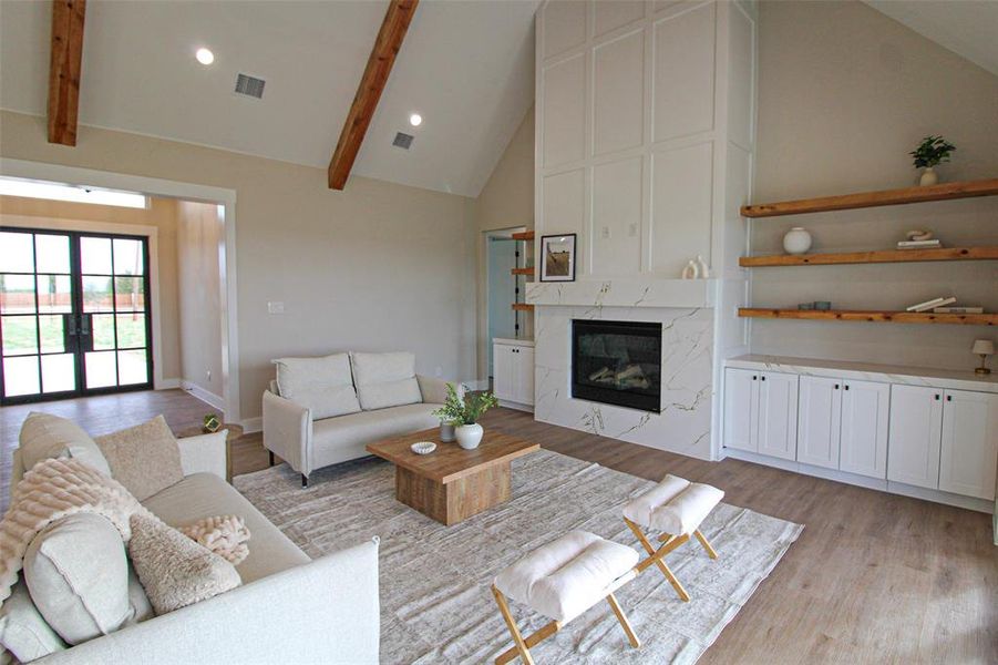 Furnished interior view inside a new home in , Waxahachie (Image 33).