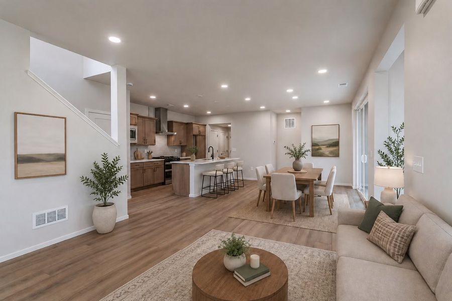 Furnished interior view inside a new home in Trailside, Timnath (Image 9).