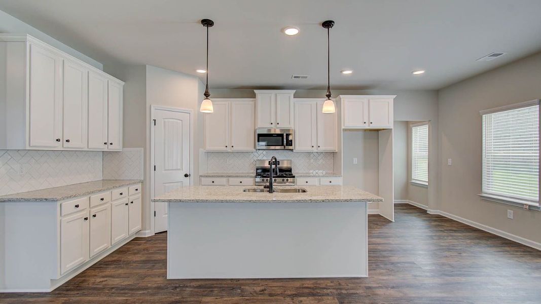 Representative furnished interior of a home built from the Vickery by DRB Homes in Berkeley Lakes, Locust Grove (Image 20).