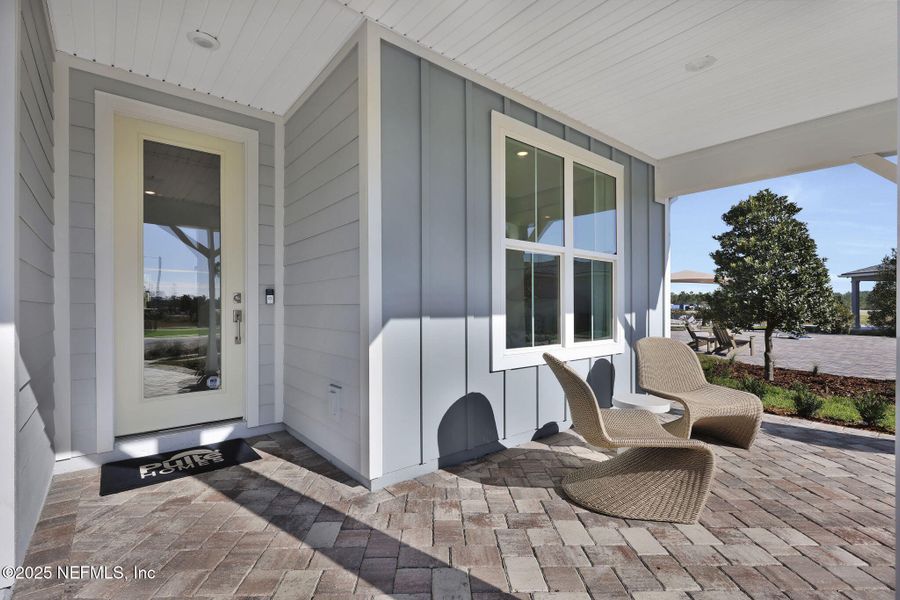 Exterior details and patio area of a home in Murray Farms, Middleburg (Image 42).
