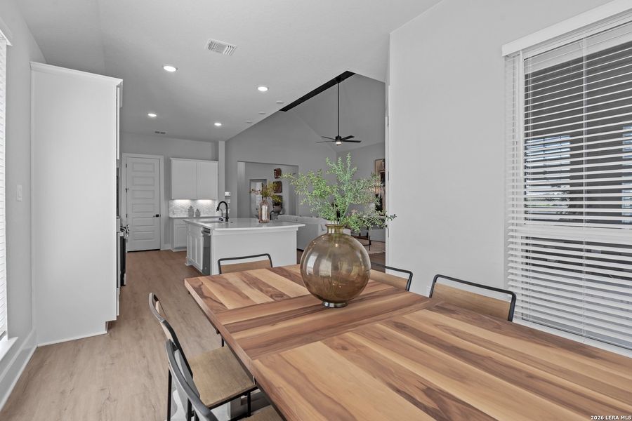 Furnished interior view inside a new home in The Reserve at Potranco Oaks, Castroville (Image 14). Furnished interior view inside a new home in The Reserve at Potranco Oaks, Castroville (Image 14).