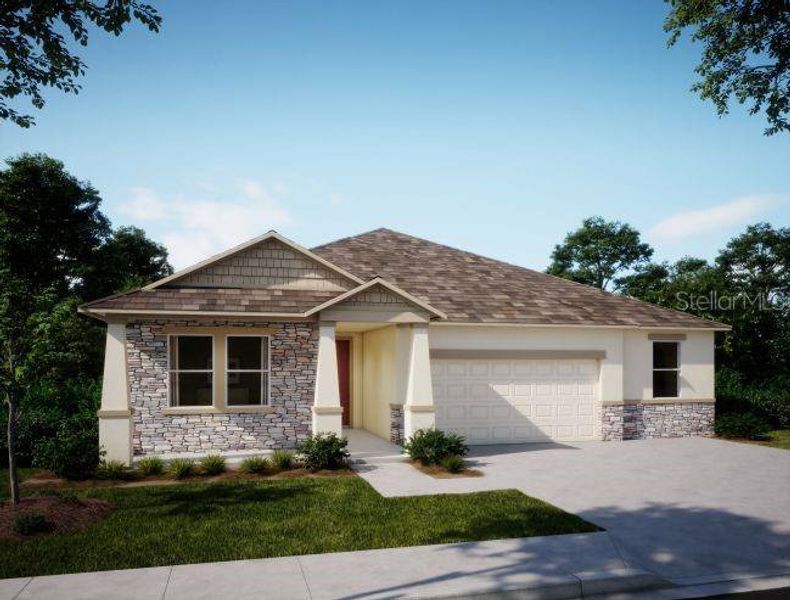 Front exterior of a new home in , Homosassa, FL, highlighting curb appeal (Image 1).