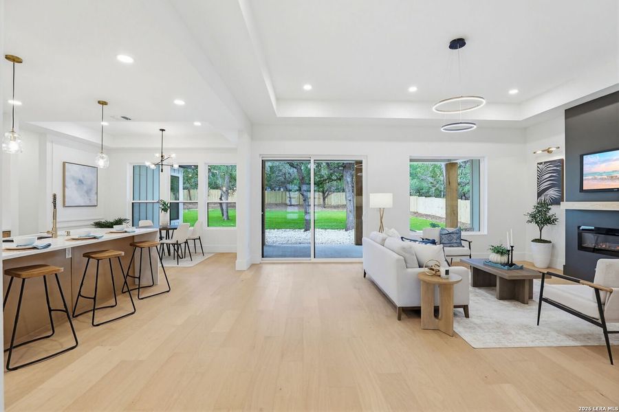 Furnished interior view inside a new home in , Boerne (Image 18).