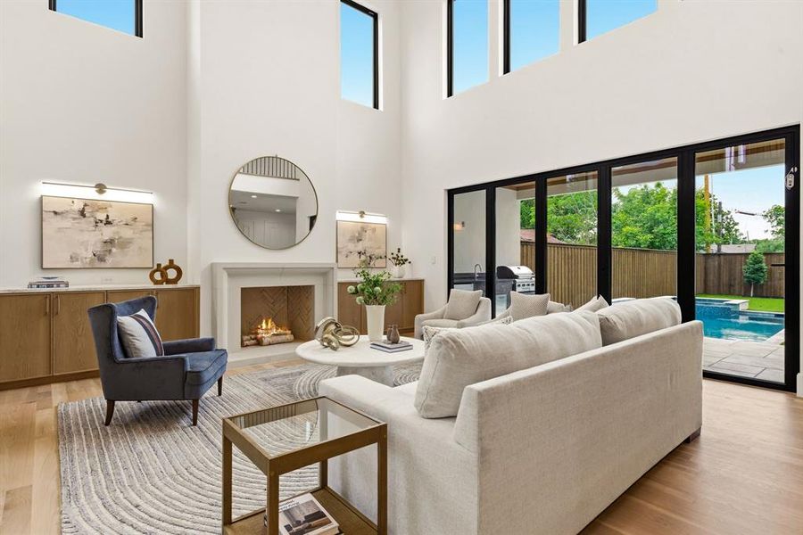 Furnished interior view inside a new home in , Dallas (Image 32).