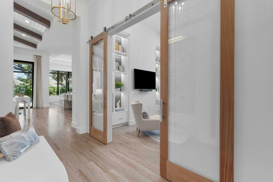 2D floor plan layout for the Indigo by GHO Homes in Seaglass, Vero Beach, FL (Image 40).